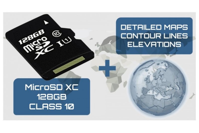 alfapilot MicroSD 128GB mit geografischen Karten